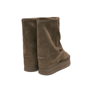 MAXI FOLDED BOOTS MIDDLE(10inch) - COCOA